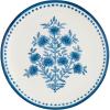Mud Pie Blooms Print Salad Plate; 8″ dia(Flower Stem)