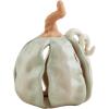 Mud Pie Ceramic Pumpkin Sitter, Small, 3 3/4″ x 3 1/2″ Dia