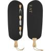 Mud Pie Cheese Board with Utensil Set, Black, board 8″ x 23″ | utensils 5″