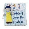 Mud Pie Children’s When I Grow Up Plush Book, Girl(Blue)
