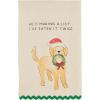 Mud Pie Christmas Pet Towels, List, 26″ x 16 1/2″