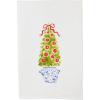 Mud Pie Christmas Topiary Towel, Tree, 26″ x 16 1/2″