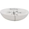Mud Pie Circa Chip And Dip Bowl Set, White dish 3″ x 12″ dia | spoon 3 1/2″