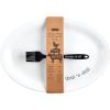 Mud Pie Circa Grill Platter and Brush Set, White, 12″ x 18″ dia