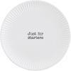 Mud Pie Circa Melamine Salad Plate, White, Starters, 7.5″ dia