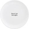 Mud Pie Circa Melamine Salad Plate, White, Thought, 7.5″ dia