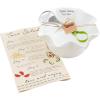 Mud Pie Circa Taco Salad Bowl and Towel Set, White, 5″ x 10″ dia