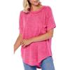 Mud Pie Claremont Women’s Knit Short Sleeve T-Shirt(Pink)