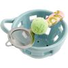 Mud Pie Colorful Berry Bowl Set, Blue 3 1/2″ X 5 1/2″ Dia(Blue)