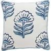 Mud Pie Dianthus Print Blue Pillow; 20″ X 20″(Blue)