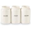 Mud Pie Farmhouse Ceramic Triple Utensil Holder