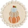 Mud Pie Felt Stacked Pumpkin Trivet; 8″ dia