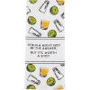 Mud Pie Fiesta Hand Towel, Tequila, 16.5″ x 26″
