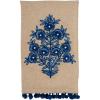 Mud Pie Flower Stem Print Emb Towel; 21″ x 14″