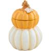 Mud Pie Gather Canister, Pumpkin Stack, 5 3/4″ x 4″
