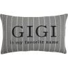 Mud Pie Gigi Striped Grandma Pillow
