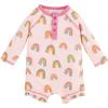 Mud Pie Girls Rash Guard One-Piece, Rainbow(Rainbow)