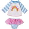 Mud Pie Girls Rash Guard Set, Rainbow(Rainbow)