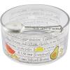 Mud Pie Glass Ingredients Bowl Set, 7 Layer Dip, bowl4 x 8″ dia | spoon 6″