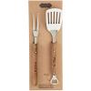 Mud Pie Grill Master Utensil Set, 14″, Brown
