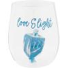 Mud Pie Hanukkah Wine Glass, Love, 16 oz