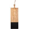 Mud Pie Long Black Wooden Serving Board, Block, 26″ x 8″