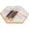 Mud Pie Marble Cheese, 3 Piece Set, White, board 8″ x 8″ | utensils 7″ (41100042)