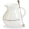 Mud Pie Margarita Pitcher Set, White(White)