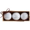 Mud Pie Men’s Whos Your Caddy Golf Ball Set, 1 1/2″ Dia