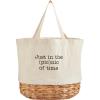 Mud Pie Picnic Basket, 16 1/2″ x 13 1/2″, WHITE
