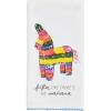 Mud Pie Pinata Printed Trim Towel; 26″ x 16 1/2″
