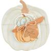 Mud Pie Pumpkin Cheese Sets, Cream, plate 8 1/4″ x 7 3/4″ | spreader 5″ | napkins appox 5″ x 5″