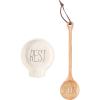 Mud Pie Rest Set of 2 Spoon Set, One Size(Cream Rest)