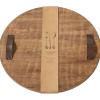 Mud Pie Round Oversized Wood Board 20″ dia, Brown