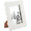 Mud Pie Scalloped Marble Frame, Large, 5×7