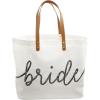 Mud Pie Silver Sequin Bride Tote Bag