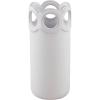 Mud Pie White Scalloped Bud Vase, Small, 4.5″ x 2.75″(Large)