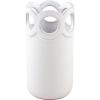 Mud Pie White Scalloped Bud Vase, Small, 4.5″ x 2.75″(Medium)
