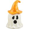 Mud Pie Witch Lantern, Pumpkin, 8.25″ x 3.75″(Orange Ghost)