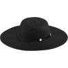 Mud Pie Women’s Collapsible Straw Hat(Black)