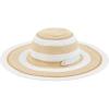 Mud Pie Women’s Collapsible Straw Hat(White)
