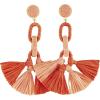 Mud Pie Women’s Dainty Earring Set, One Size(Coral)
