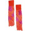 Mud Pie Women’s Dainty Earring Set, One Size(Orange)