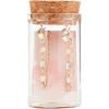 Mud Pie Women’s Glass Jar Earrings, Blush, One Size
