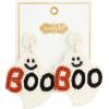 Mud Pie Women’s Halloween Beaded Earrings, 2.5″ x 1.625″