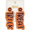 Mud Pie Women’s Halloween Beaded Earrings, 3″ x 1.25″