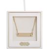 Mud Pie Women’s Initial BAR Necklace(A)