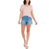 Mud Pie Womens Minah V-Neck Tee(Blush)