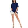 Mud Pie Women’s Nadine Oversized Top(Navy)