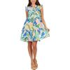 Mud Pie Women’s Reeves Flounce Dress(Green)